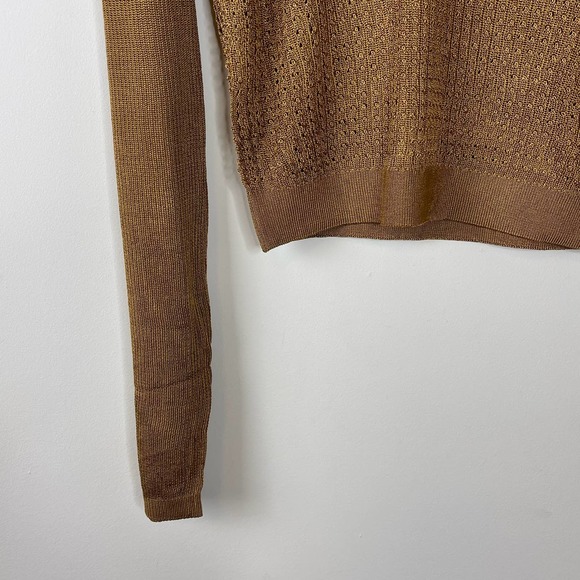 Free People Tiger Eye H20 Crew Pullover Top NWT Size Large - Picture 5 of 7